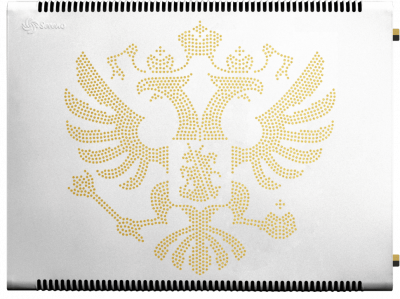 Радиатор Sereno SLK-S в:64,5 х д:85 х г:7,5 см RAL9003 BP - боковое правое (3/4") Герб Золотой