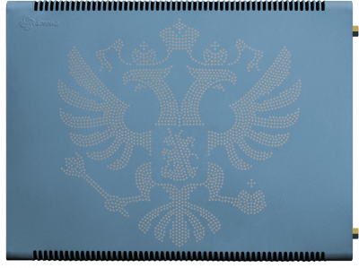 Радиатор Sereno SLK-S в:64,5 х д:85 х г:7,5 см RAL5024 BP - боковое правое (3/4") Герб Серебристый