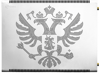 Радиатор Sereno SLK-S в:64,5 х д:85 х г:7,5 см RAL9003 BP - боковое правое (3/4") Герб Черный