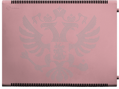 Радиатор Sereno SLK-S в:64,5 х д:85 х г:7,5 см RAL3015 BP - боковое правое (3/4") Герб Серебристый